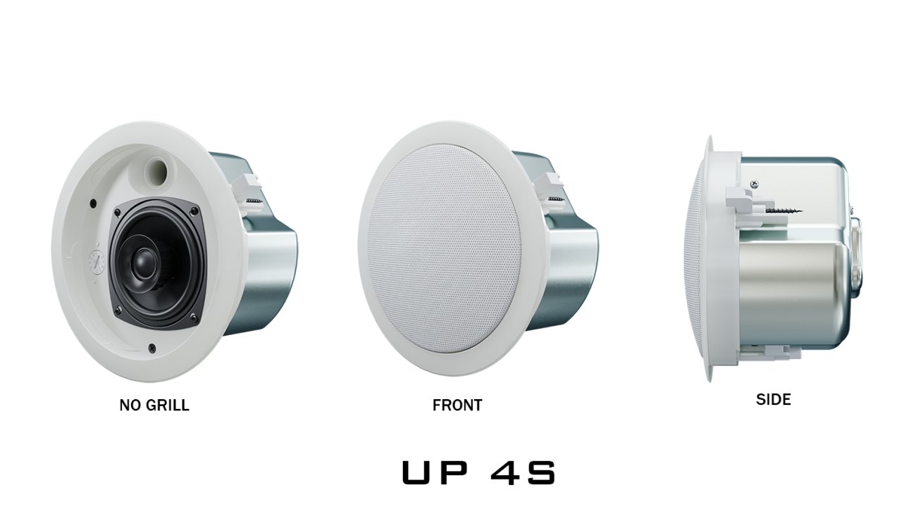 Optimal Up 4S là loa âm trần 4 inch hai chiều, đem lại âm thanh rõ ràng và phủ sóng đồng đều. Với driver đồng trục và góc phủ 150°, Up 4S là giải pháp âm thanh linh hoạt cho các không gian thương mại.