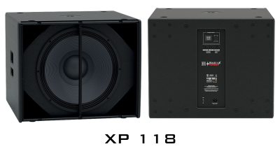 Loa sub Martin Audio XP118 mặt trước – mặt sau công suất 2000W